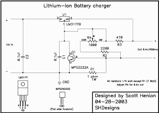 SHDesigns - Lithium Ion Charger